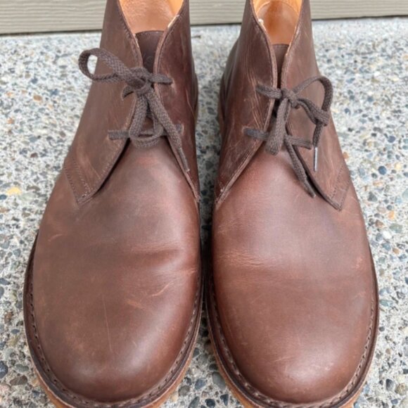 Astorflex Brownflex 1820 Dark Chestnut Leather Handmade Chukka Boot Mens Size 14 main image 5